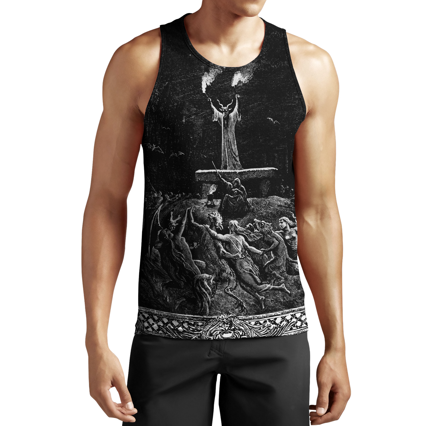 Satanic Devil 3D All Over Printed Hoodie JJ06062012-Apparel-MP-Tanktop-S-Vibe Cosy™