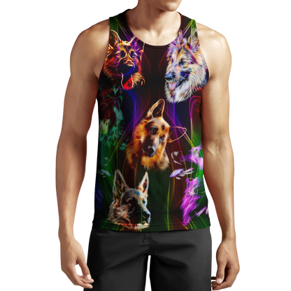 German shepherd colorful hoodie shirt for men and women JJW16092003S