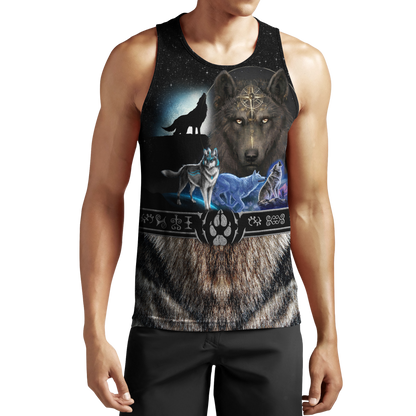 All Over Printed Viking Mighty Wolf Hoodie MEI09152005-MEI