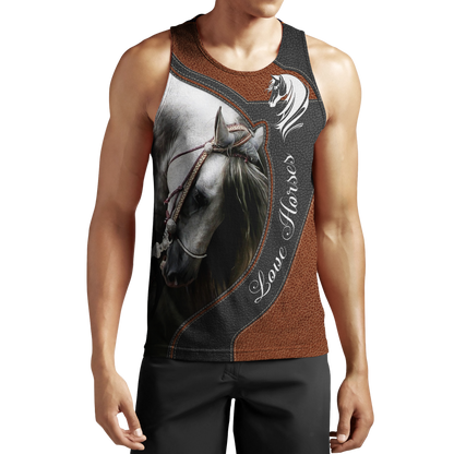 Love Beautiful Horse 3D All Over Printed Shirts JJ15052002-Apparel-MP-Tank Top-S-Vibe Cosy™