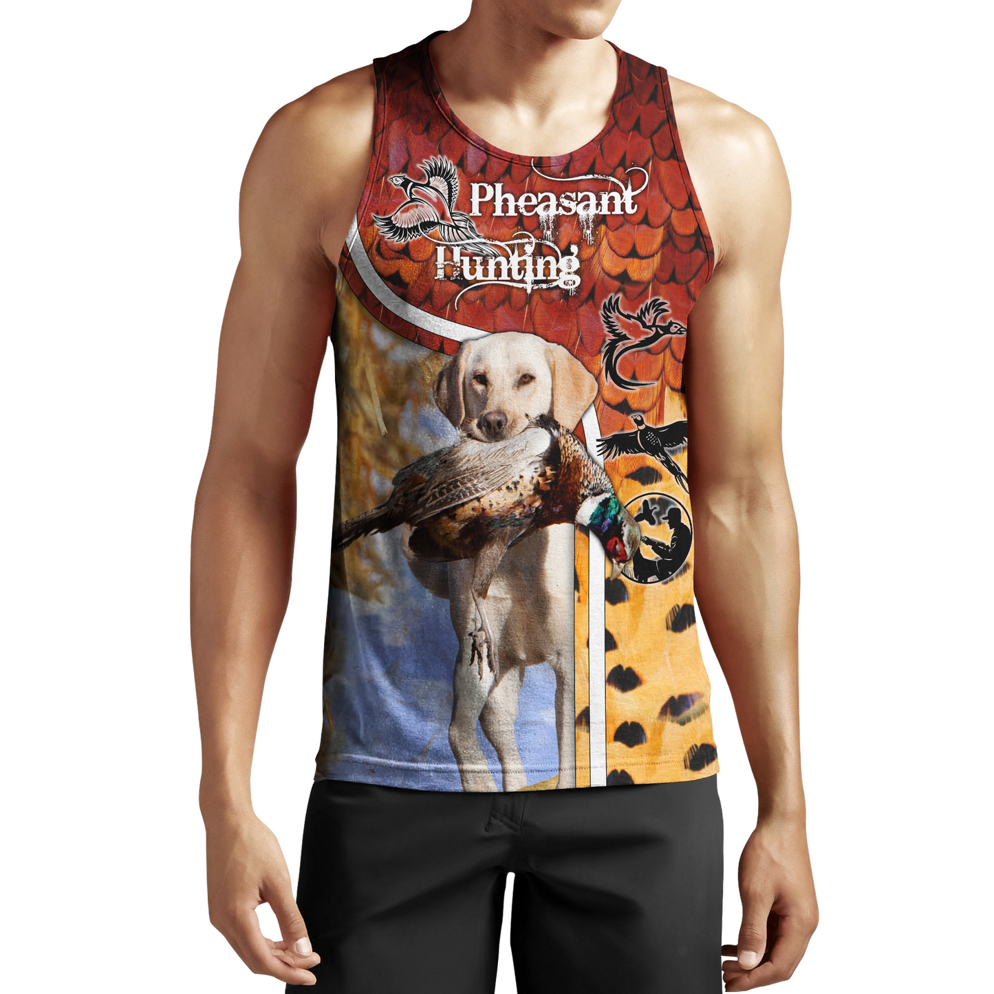 Pheasant Hunting Camo 3D Over Printed Unisex Deluxe Hoodie ML