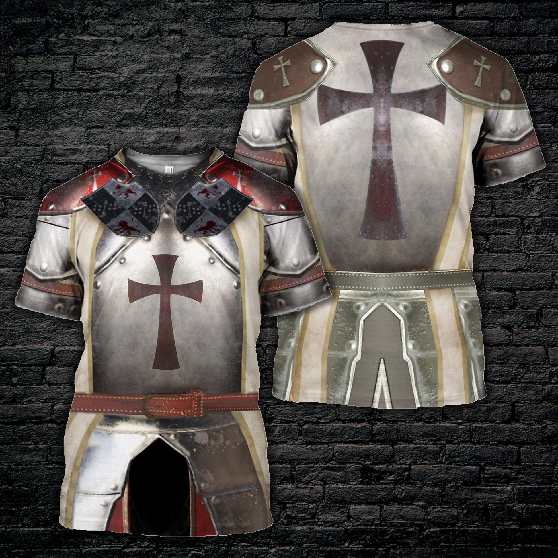 3D Printed Knight Tops-Apparel-HP Arts-T-Shirt-S-Vibe Cosy™
