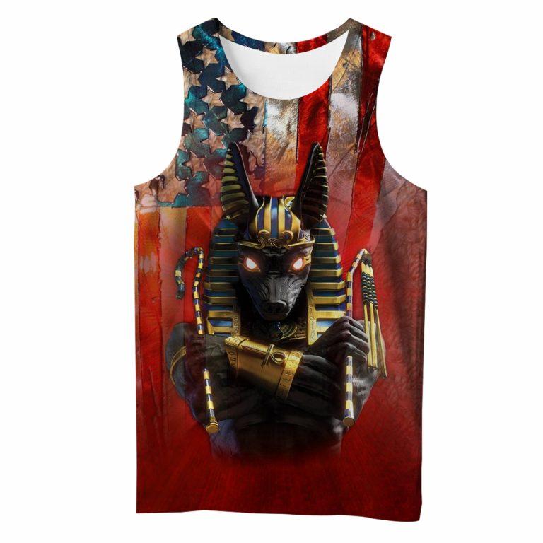 3D Printed Anubis American Clothes TA005-Apparel-TA-Tank Top-S-Vibe Cosy™