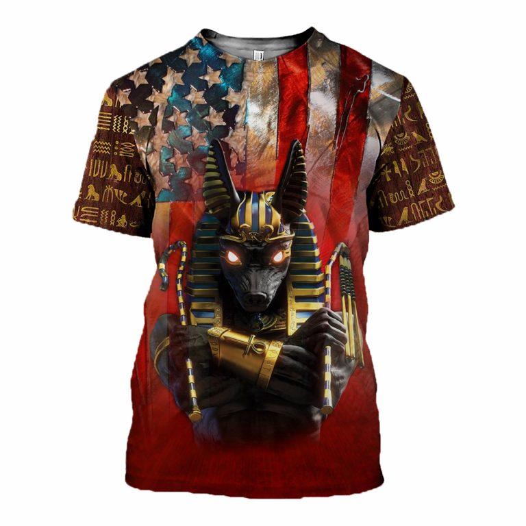 3D Printed Anubis American Clothes TA005-Apparel-TA-T-Shirt-S-Vibe Cosy™