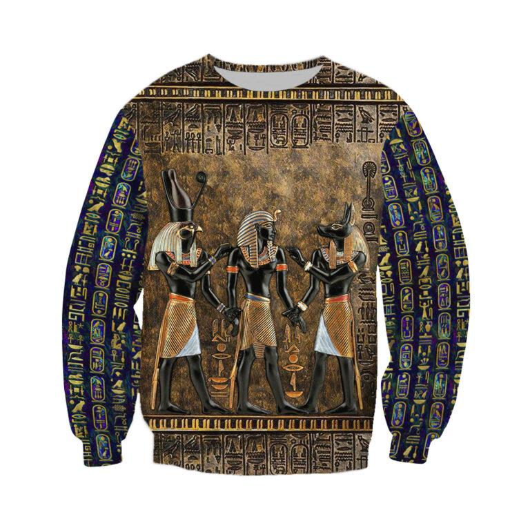 Horus – Anubis and Ramses 3D All Over Printed Clothes TA007-Apparel-TA-Sweatshirts-S-Vibe Cosy™
