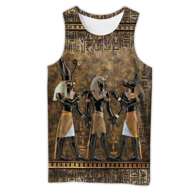Horus – Anubis and Ramses 3D All Over Printed Clothes TA007-Apparel-TA-Tank Top-S-Vibe Cosy™