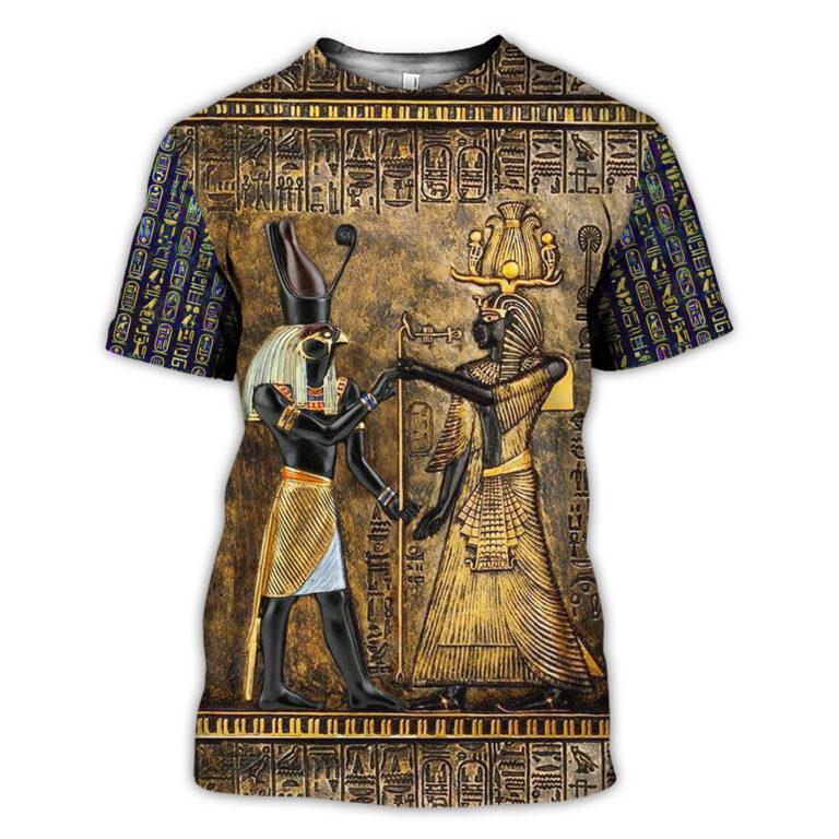 Horus – Anubis and Ramses 3D All Over Printed Clothes TA007-Apparel-TA-T-Shirt-S-Vibe Cosy™