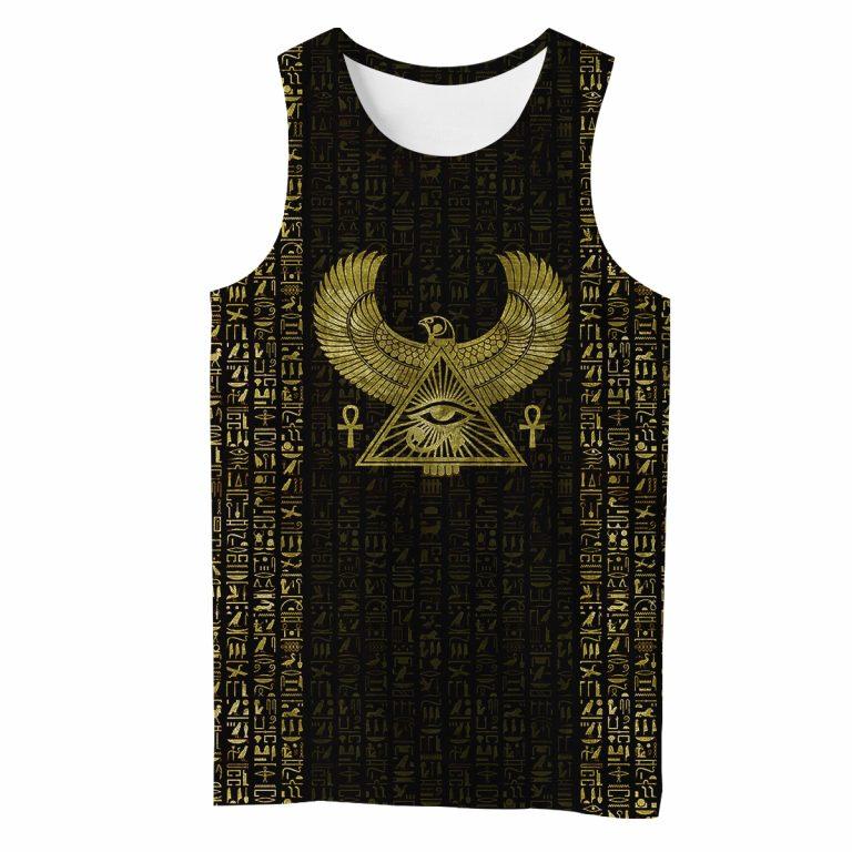 3D Printed Egyptian Eye of Horus and Hieroglyphs Clothes TA011-Apparel-TA-Tank Top-S-Vibe Cosy™