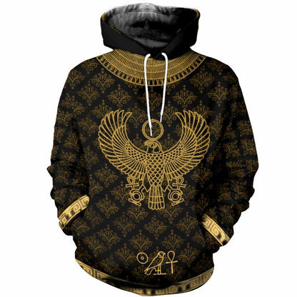 3D All Over Printed Egyptian Horus God Clothes-Apparel-MP-Hoodie-S-Vibe Cosy™