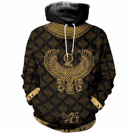 3D All Over Printed Egyptian Horus God Clothes-Apparel-MP-Hoodie-S-Vibe Cosy™