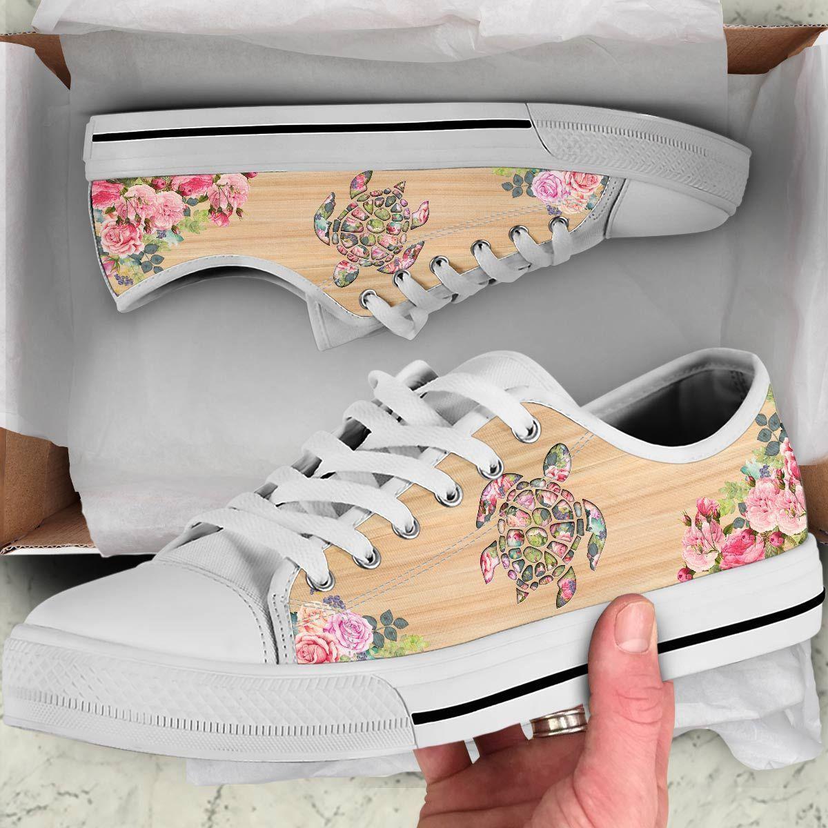 Flower Turtle Low Top Shoes TA030628-TA-Women's low top-EU36 (US5.5)-Vibe Cosy™