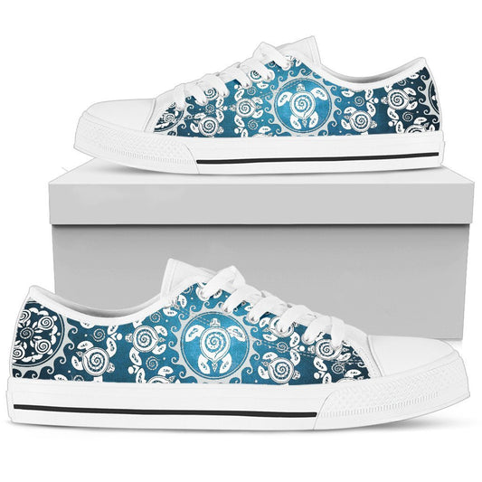 Turtle Mandala Shoes TA031410-TA-Women's low top-EU36 (US5.5)-Vibe Cosy™