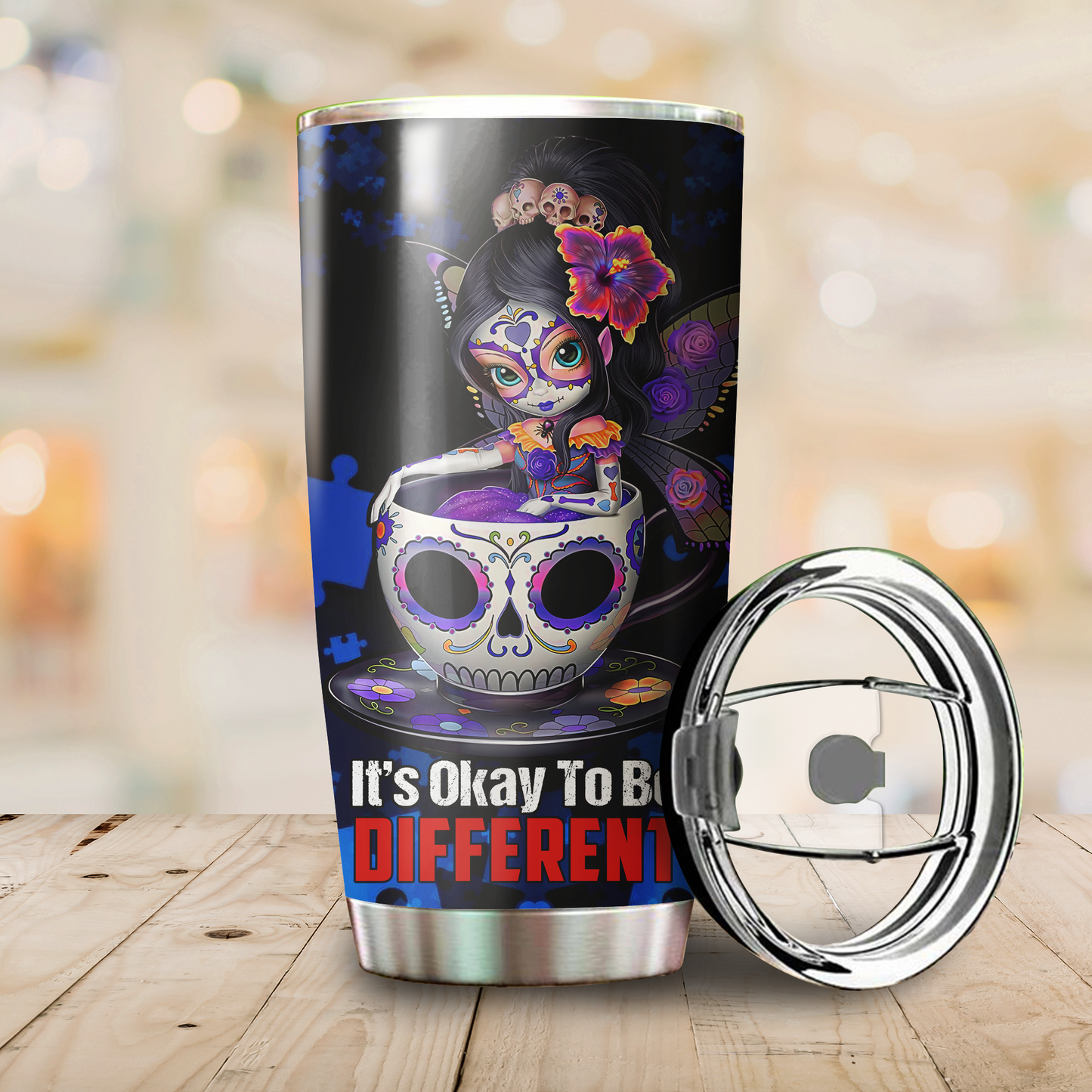 Autism  Stainless Steel Tumbler  Custom Name XT