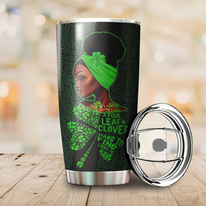 Irish Black Girl Stainless Steel Tumbler  Custom Name XT