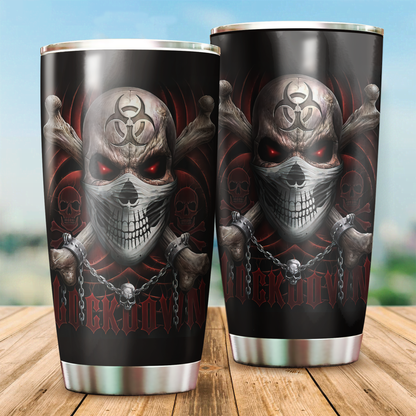 Cool Skull Satanic Steel Tumbler DA03122001