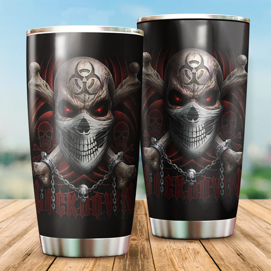 Cool Skull Satanic Steel Tumbler DA03122001