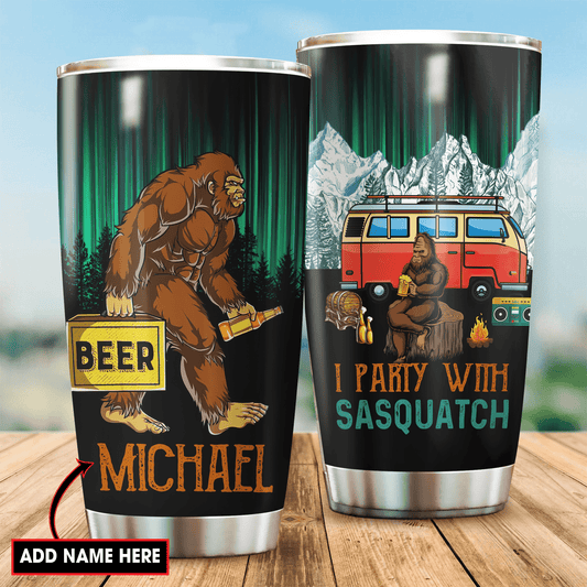 Customize name Camping Steel Tumbler