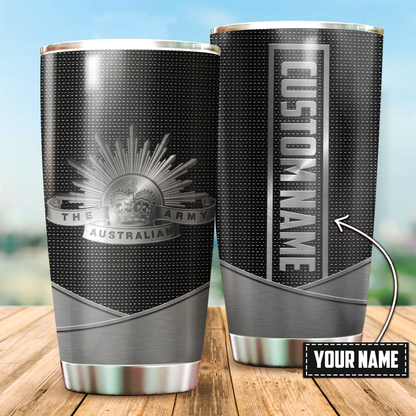 Personalized Name XT Brishtish Army Veteran  Stainless Steel Tumbler  TNA10032102