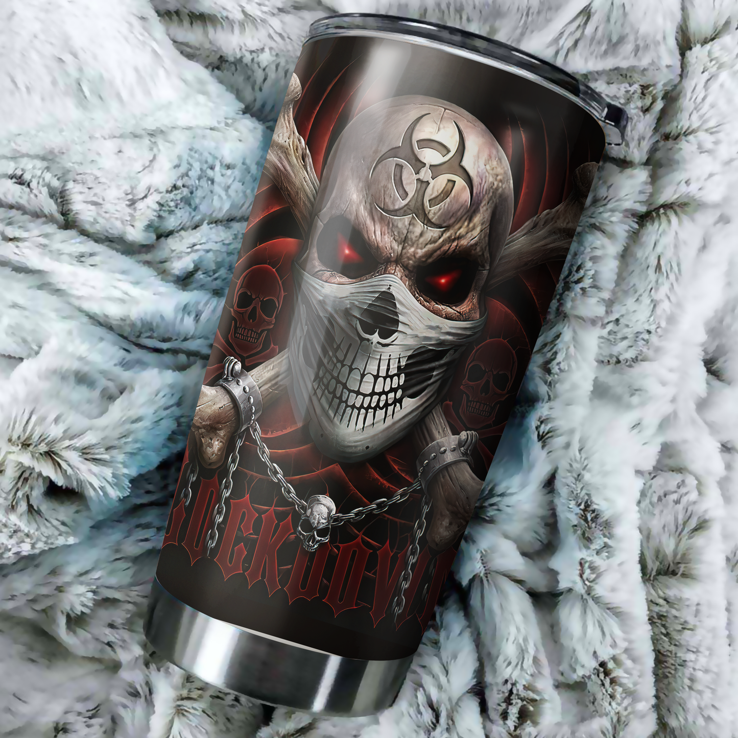 Cool Skull Satanic Steel Tumbler DA03122001