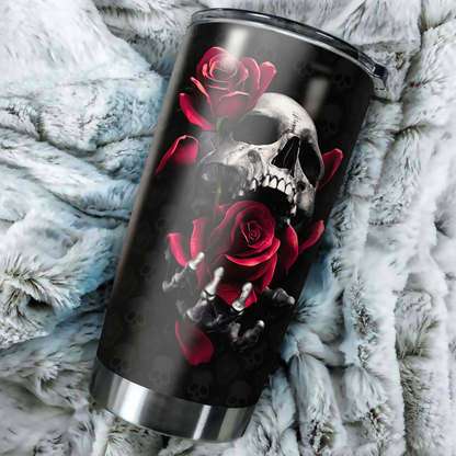 Customize Name Skull Satanic Steel Tumbler MH13042104