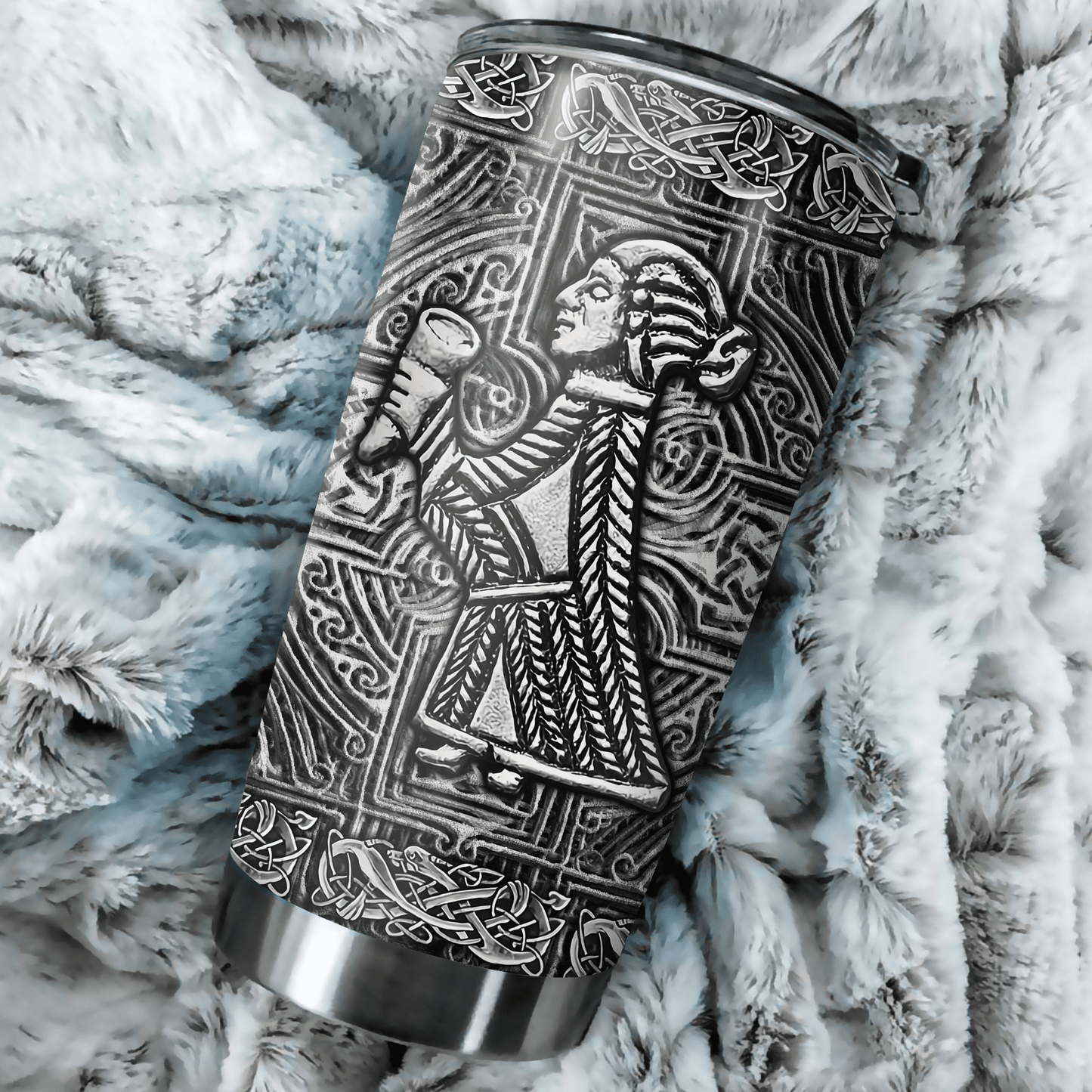 Customized Name Viking Steel Tumbler