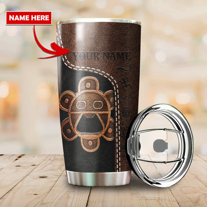 Customize Name Sol Taino Puerto Rico Steel Tumbler