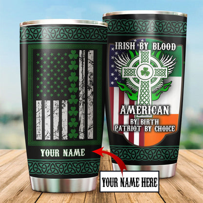 Customize Name Irish Stainless Steel Tumbler Irish By Blood