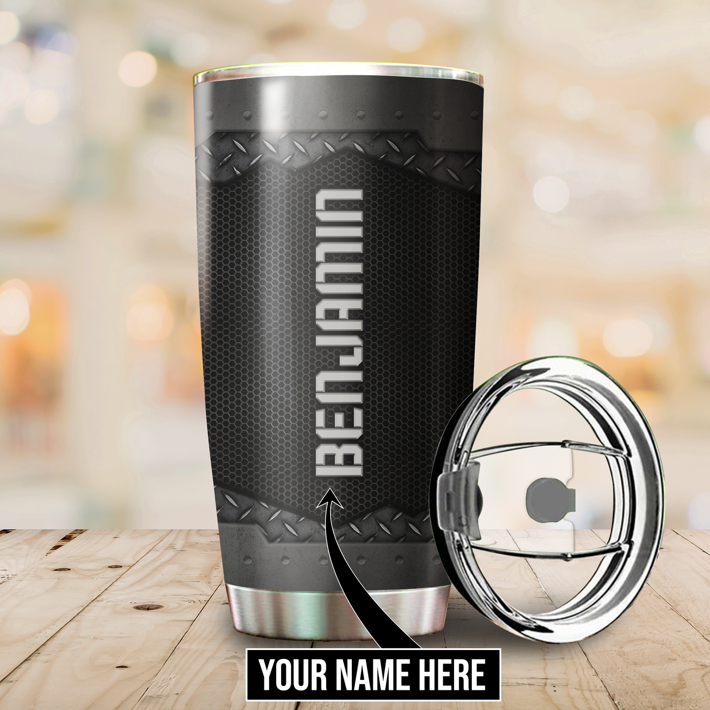 Personalized Trucker Stainless Steel Tumbler 20Oz TN