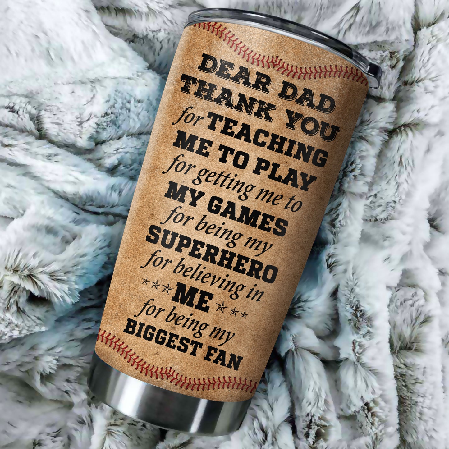 Customize Name Baseball Steel Tumbler HHT01062103
