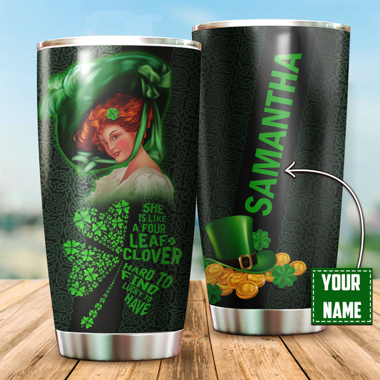 Irish Girl Stainless Steel Tumbler  Custom Name XT
