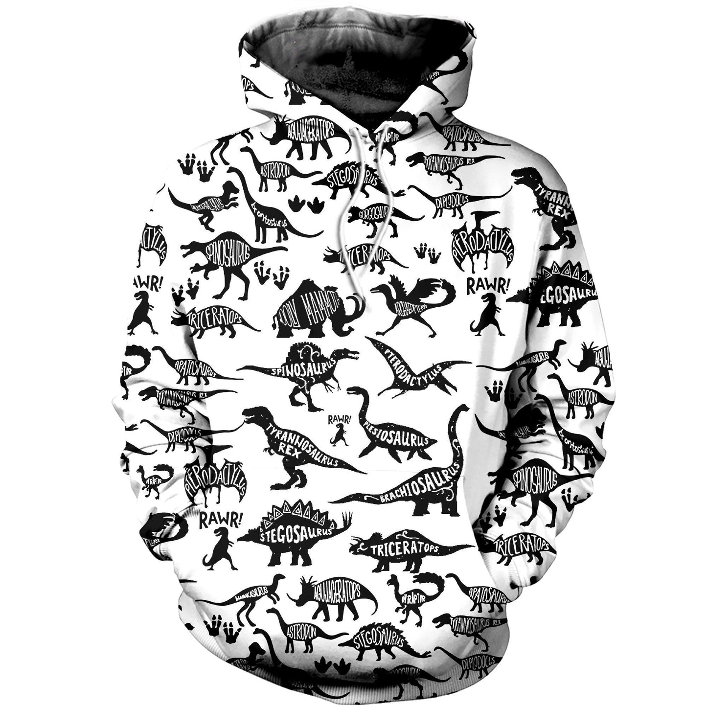 3D All Over Printed Dinosaurs Name Shirt-3D All Over Printed Clothes-HP Arts-Normal Hoodie-XS-Vibe Cosy™