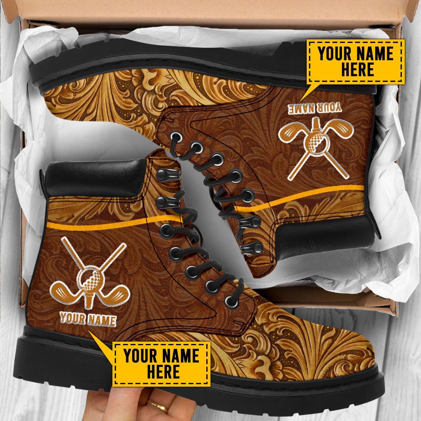 Custom Name XT Golf Lovers Boots For Men and Women