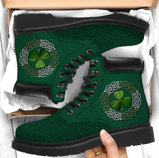 Premium 3D Irish Boots Shamrock