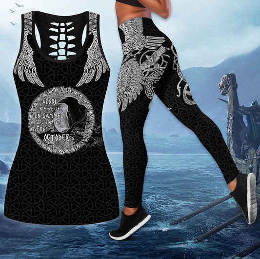 Viking October Girl - Aldri Undervurder Combo Tank Top + Legging
