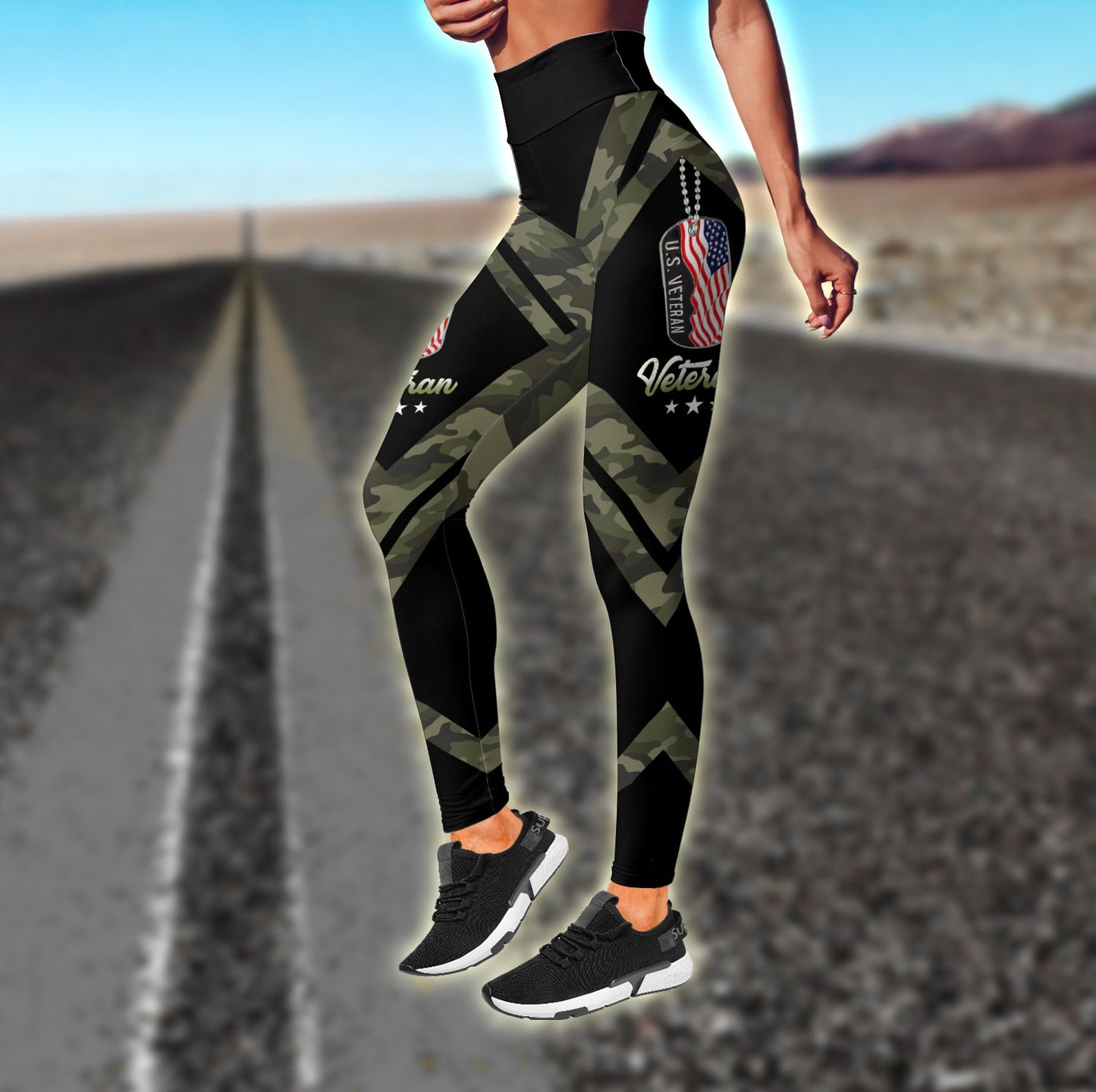 US Veteran Granddaughter Combo (Legging+Tank) for women TR1806201S-Apparel-Huyencass-S-No Tank-Vibe Cosy™