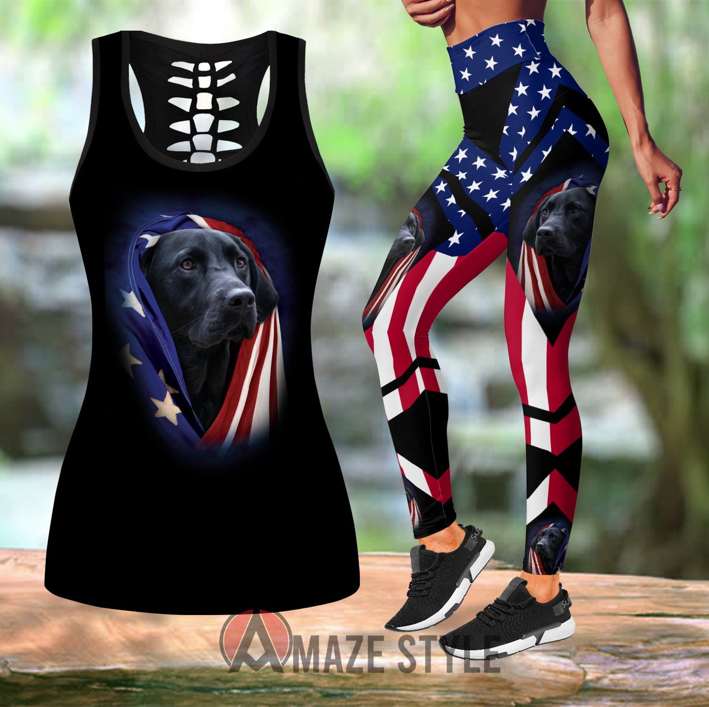 Labrador Retriever Combo Tank + Legging TR240303-Apparel-TA-S-S-Vibe Cosy™