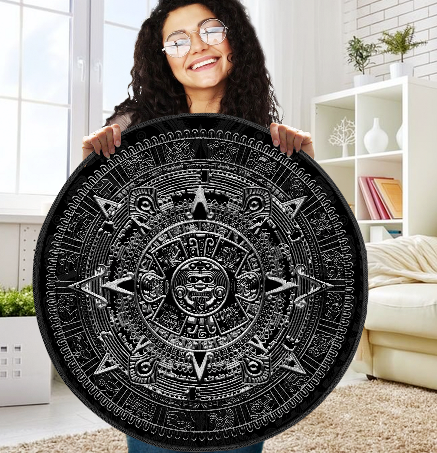 Aztec Circle Rug