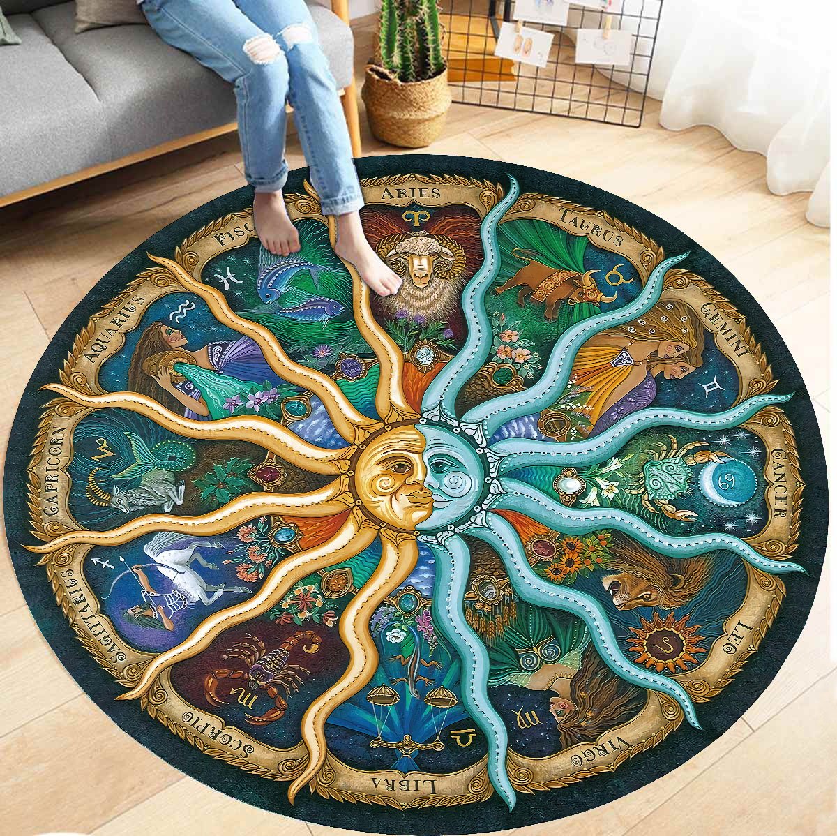 Zodiac Circle Rug HHT19052101