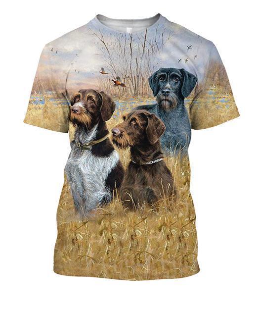 All Over Printed Great Hunting Dog Shirts-Apparel-HbArts-T-Shirt-S-Vibe Cosy™