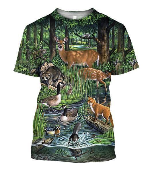 All Over Printed Hunting Seasons Shirts-Apparel-HbArts-T-Shirt-S-Vibe Cosy™
