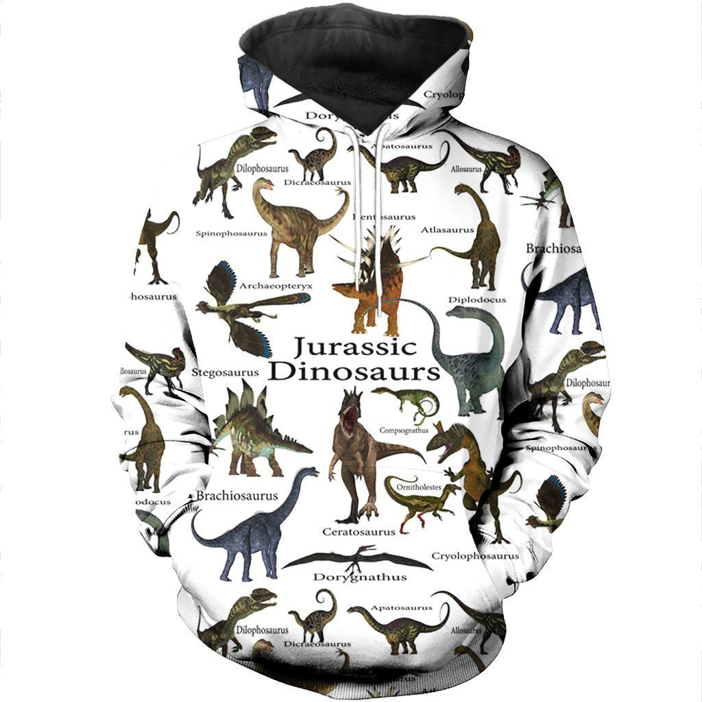 3D All Over Printed Dinosaurs Shirts and Shorts-3D All Over Printed Clothes-HP Arts-Normal Hoodie-XS-Vibe Cosy™