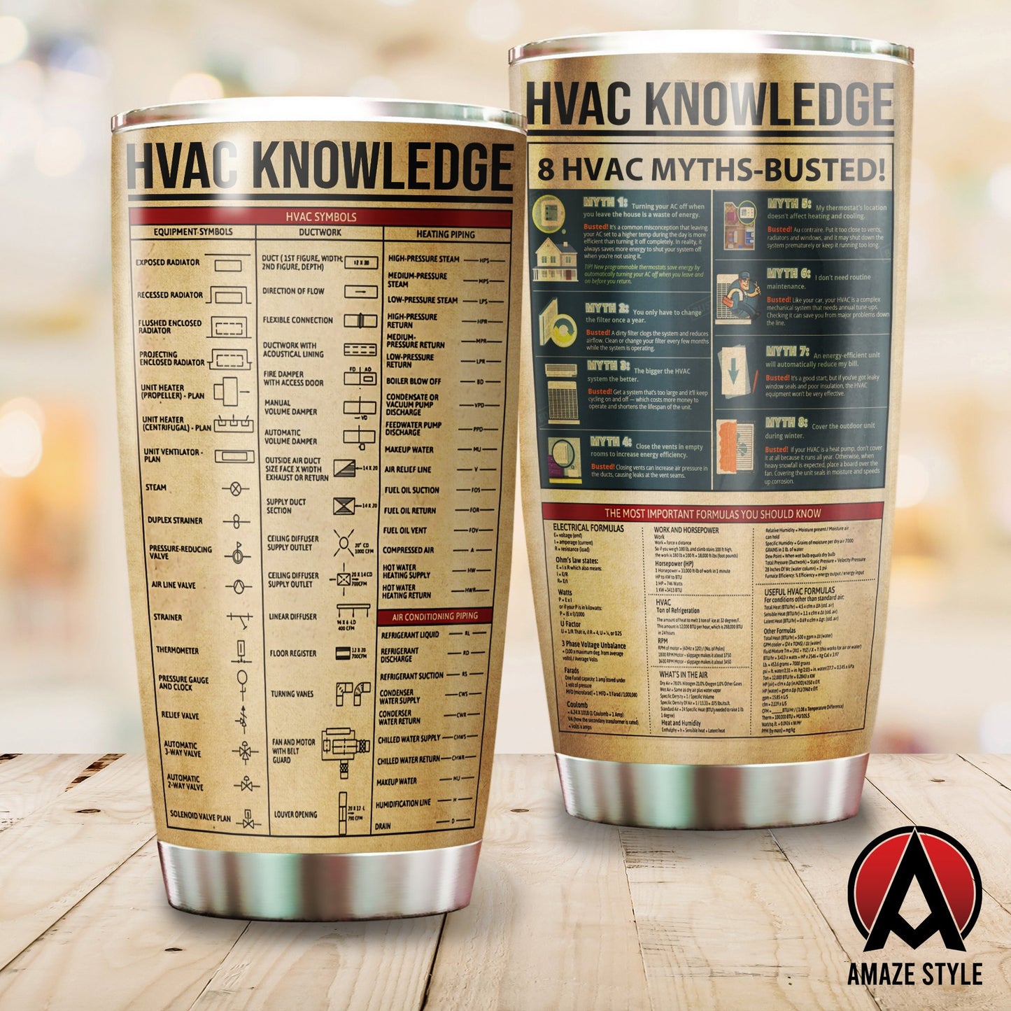 HVAC knowledge stainless steel tumbler HAC260301-HG-Vibe Cosy™