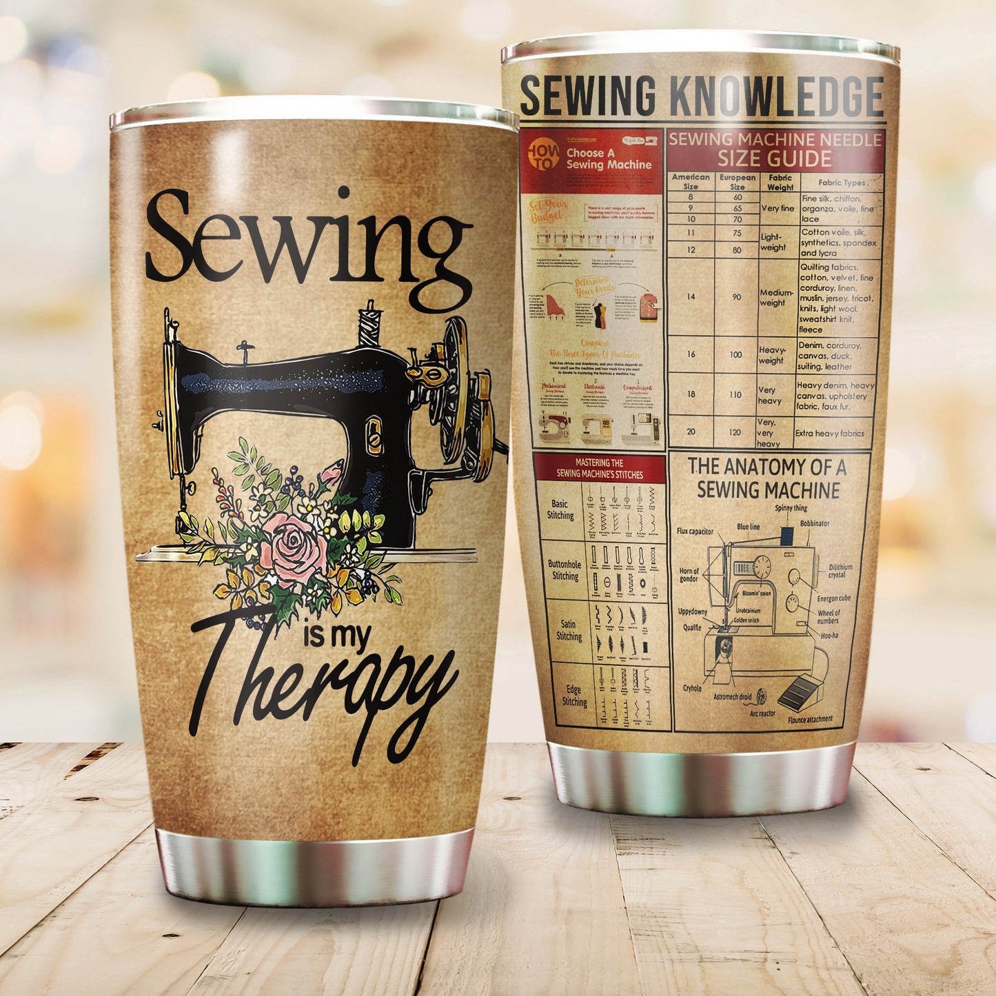 Beautiful Sewing Is My Therapy Tumbler Premium MEI09142007-MEI