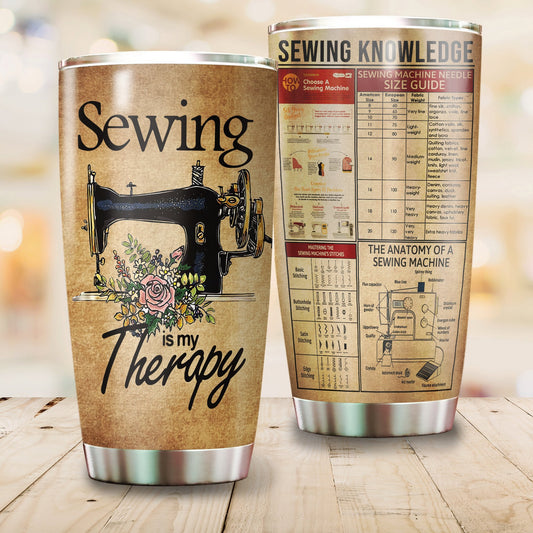 Beautiful Sewing Is My Therapy Tumbler Premium MEI09142007-MEI