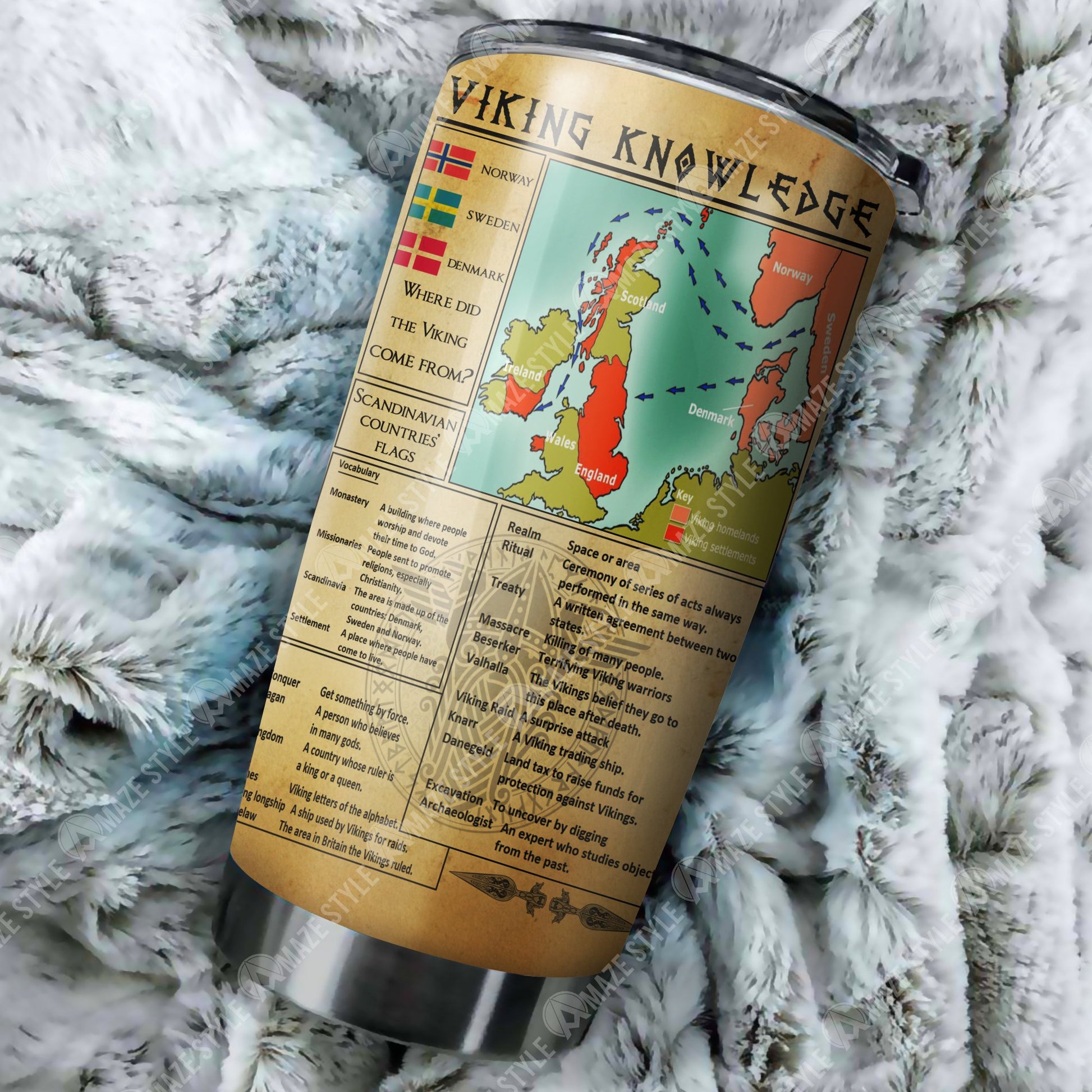 Vikings Knowledge Organiser Tumbler-HP Arts-Vibe Cosy™