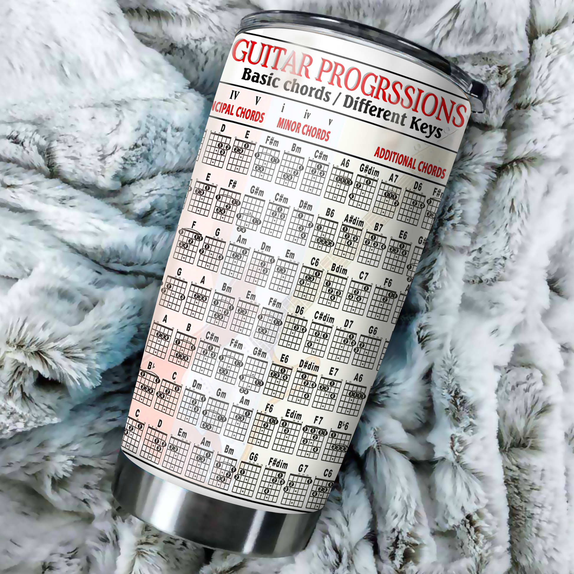 Guitar basic chords beautiful tumbler HG HAC150104-HG-Vibe Cosy™