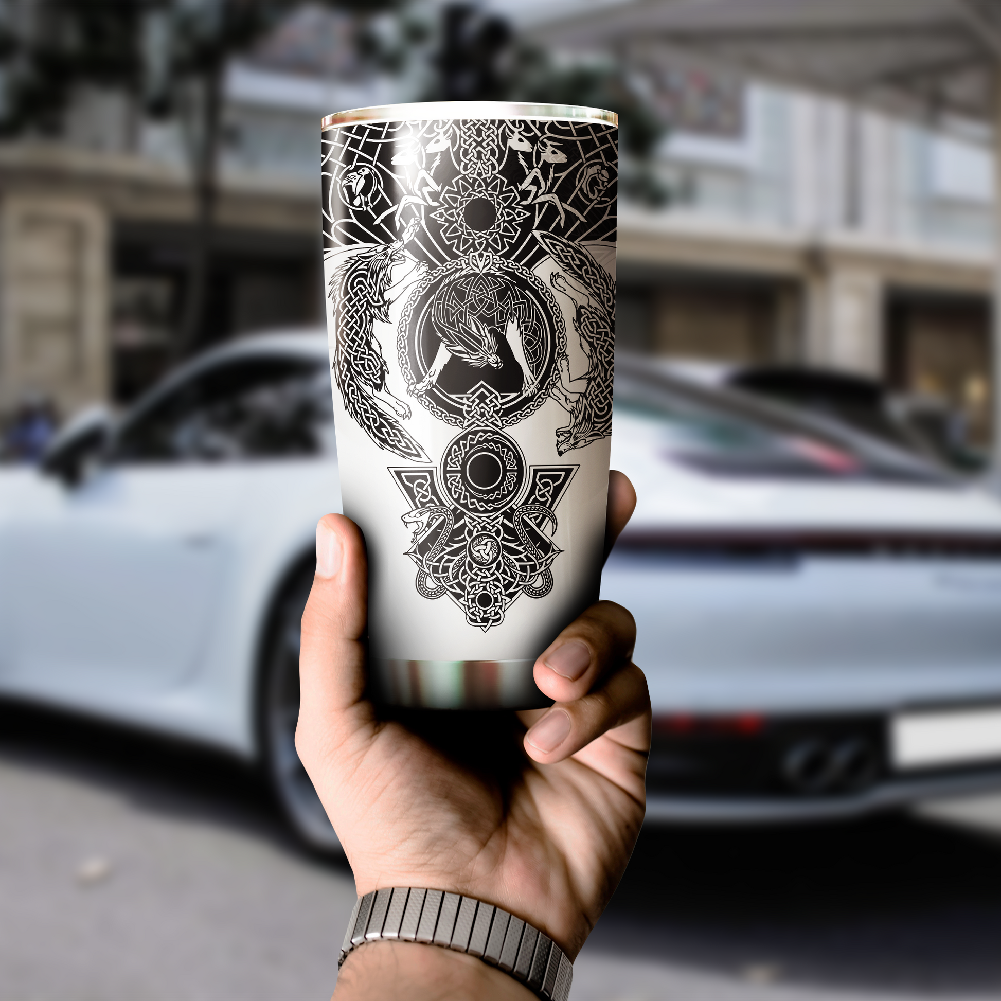 Viking Tattoo version 3.0 Tumbler-HP Arts-Vibe Cosy™