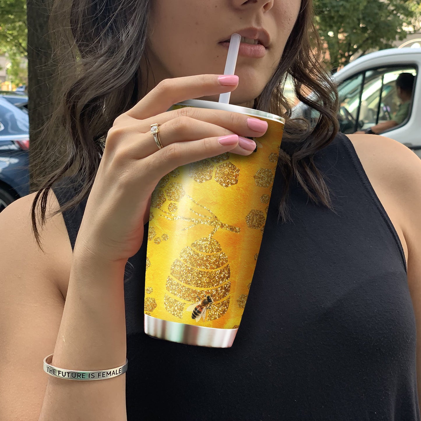 Bee yellow tumbler HG HAC180103-HG-Vibe Cosy™