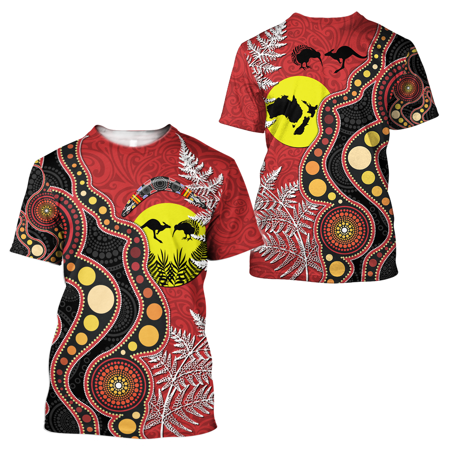 New Zealand Maori And Australia Aboriginal We Are Family 3D Printed Unisex Shirts TN