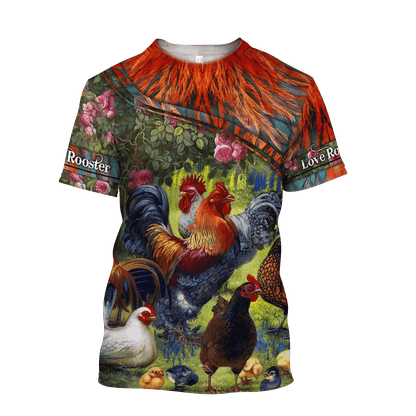 Farm Rooster 3D Printed Unisex Shirts HHT15042104